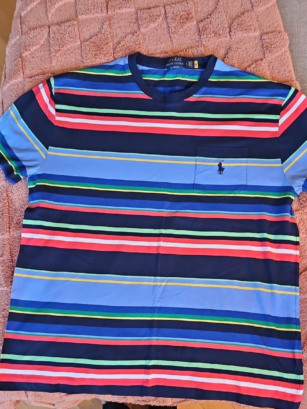 Polo by Ralph Lauren Multi-Color Striped Short Sleeve Tee